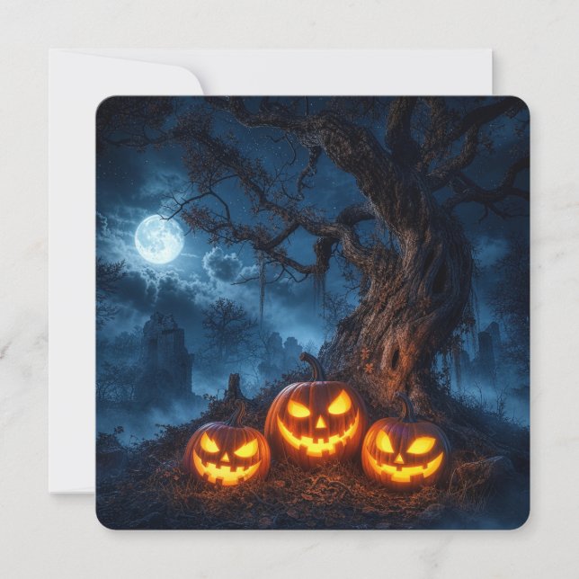 HALLoween Inbjudningar (Framsida)