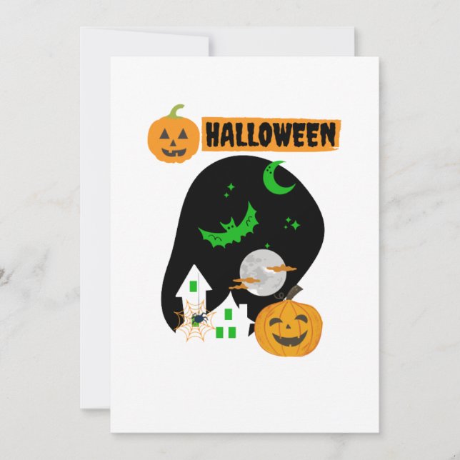 Halloween Inbjudningar (Framsida)