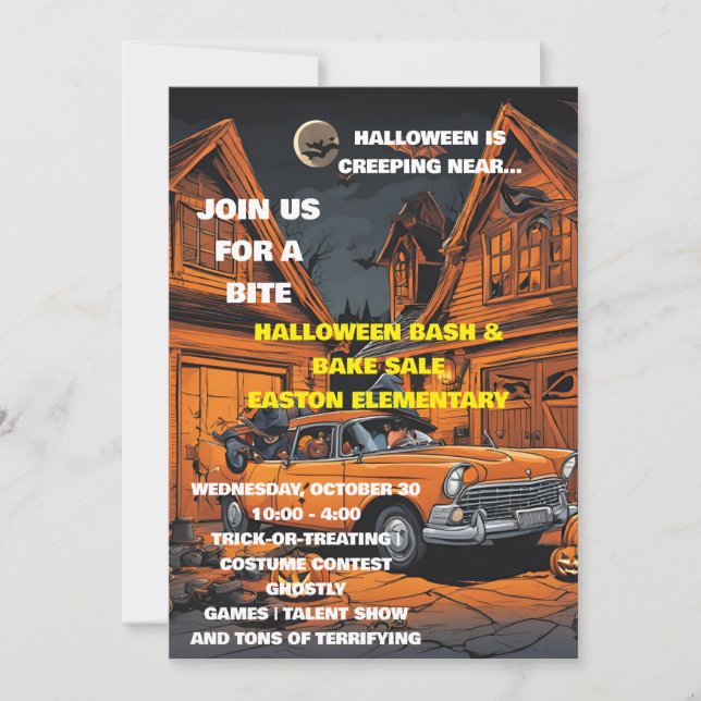 halloween inbjudningar (Framsida)