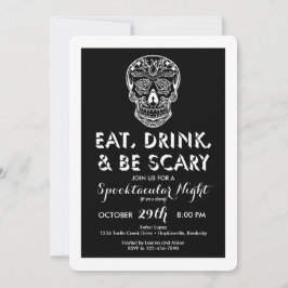Halloween-inbjudningar, Drink och Bli Scary 3-D Inbjudningar