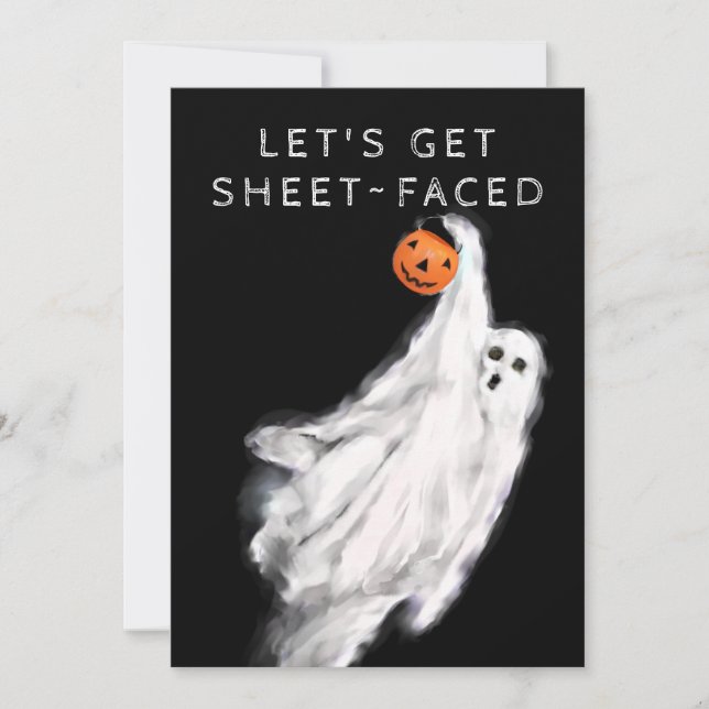 Halloween-inbjudningar för vuxna inbjudningar (Framsida)