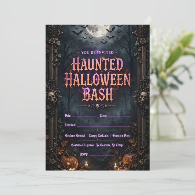 Halloween-inbjudningar  inbjudningar (Stående Fram)