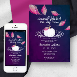 Halloween-inbjudningar, svensk 16-Födelsedagsfeste Inbjudningar