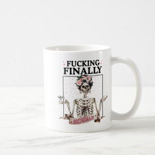 Halloween Ing Äntligen Brudtjänst Skelett Bachelor Kaffemugg