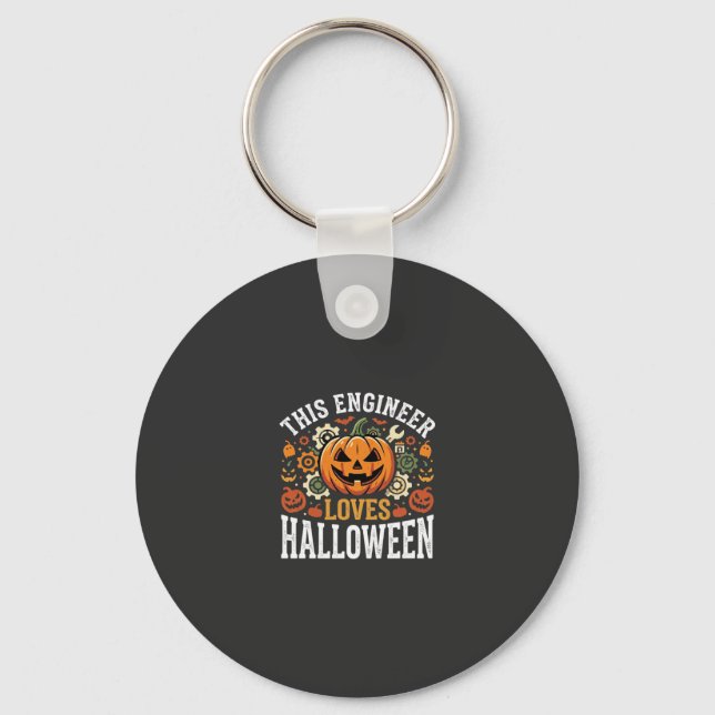Halloween Ingenjörspumpa Vektor Nyckelring (Framsida)