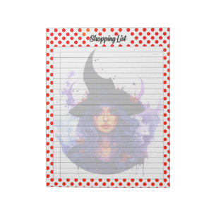 Halloween-inköpslista Anteckningsblock