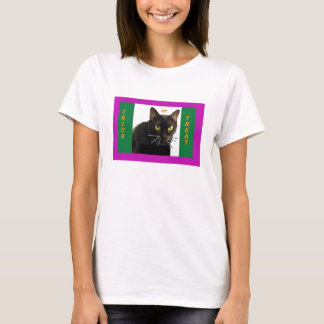 Halloween inramade bus eller godis t-shirt