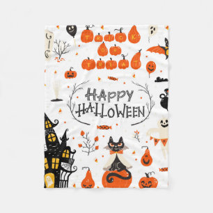 Halloween-inslag. Halloween-klipp med Fleecefilt