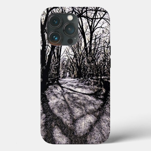 Halloween Inspired Black and White Phone Case (Baksida )