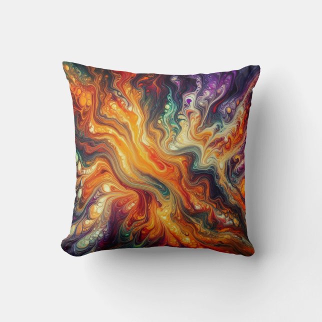 Halloween Inspired/Firery/Tie-Dye Pour Kudde (Framsida)