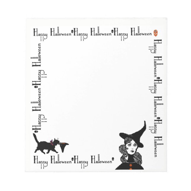 Halloween Inspired Note Pad Anteckningsblock (Framsida)