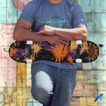 Halloween-inspirerad graffiti med solstrålningsmön