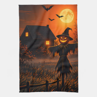 Halloween-inspirerad kökshandduk