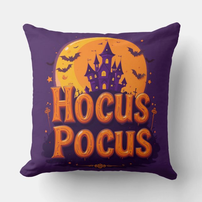 Halloween-inspirerad konst kudde (Framsida)