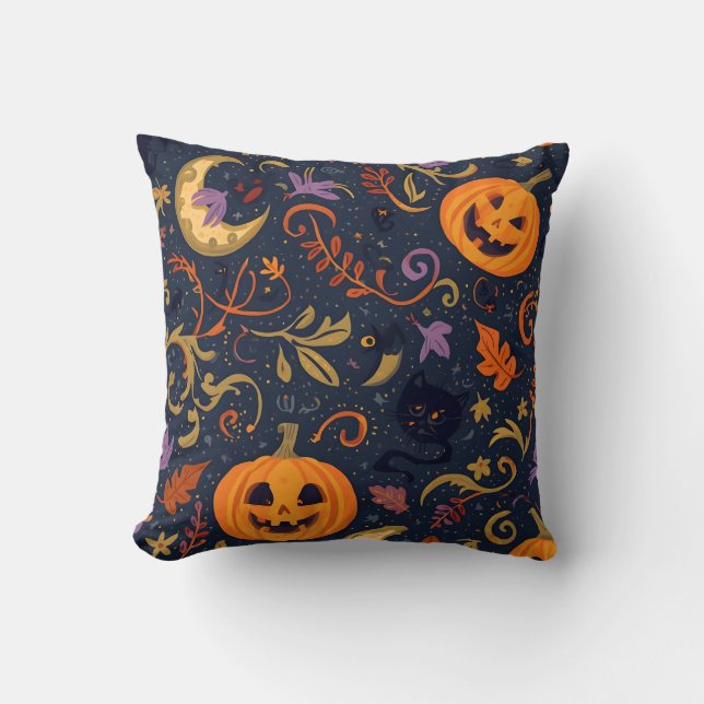 Halloween-inspirerad kudde (Framsida)
