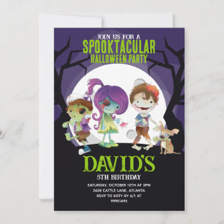 Halloween Invitation, Halloween Party Invitation Inbjudningar