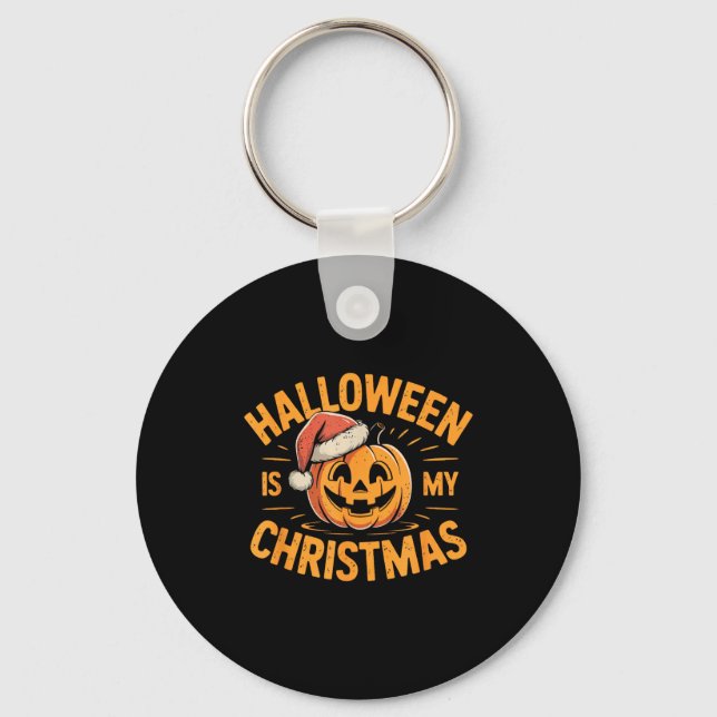 Halloween Is My Christmas Funny Soky Statement  Nyckelring (Framsida)