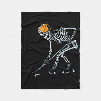 Halloween ishockeyskelett kostym pojkar barn Yo Fleecefilt