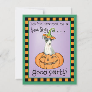 Halloween Italienska Greyhound Kort