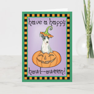 Halloween Italienska Greyhound Kort