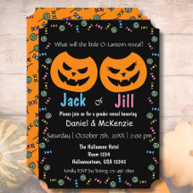 Halloween Jack eller Jill O-Lantern Gender Reveal