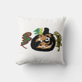 Halloween-jack för 'lanternkaffe kudde