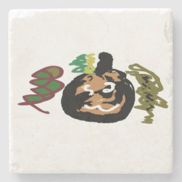 Halloween-jack för 'lanternkaffe stenunderlägg