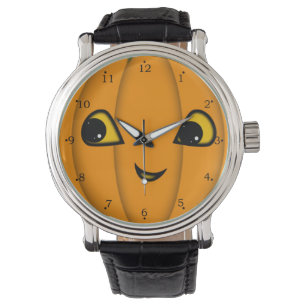 Halloween Jack-o-Lantern Ansikte Armbandsur