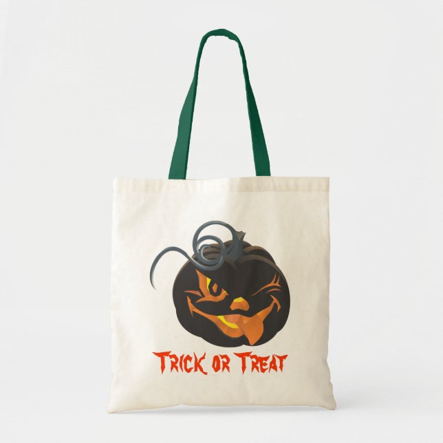 Halloween Jack o lantern Bag Tygkasse (Framsidan)