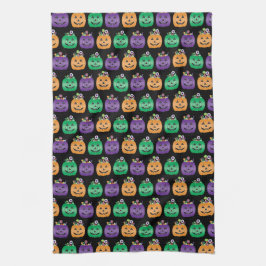 Halloween Jack o lantern Candy Pail Kökshandduk