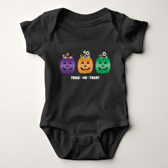 Halloween Jack o lantern Candy Pail T Shirt (Framsida)