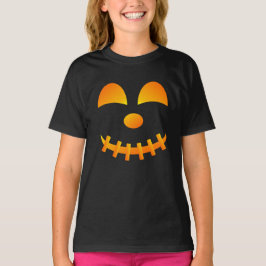 Halloween Jack-o'-lantern Cute Ansikte Girl's T-Sh T Shirt
