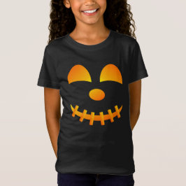Halloween Jack-o'-lantern Cute Ansikte Girl's T-Sh T Shirt