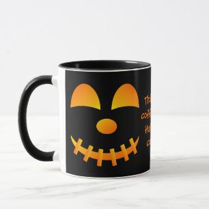 Halloween Jack-o'-lantern Cute Ansikte Mugg