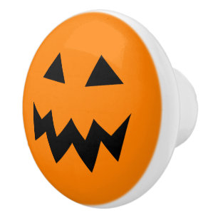 Halloween-jack o lantern dörr och lådknappar knopp