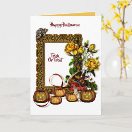 Halloween Jack o lantern-Flora-kort Kort