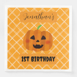 Halloween Jack o lantern Födelsedagsfest Napkins Pappersservett