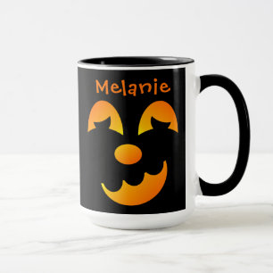 Halloween Jack-o'-lantern Funny Ansikte Combo Mugg