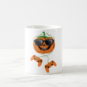 "Halloween Jack-O-Lantern Gamer Mugg - roligt spel
