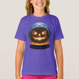 Halloween Jack-o-Lantern Globe T Shirt