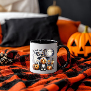 Halloween Jack-o'-lantern Gnome Mugg