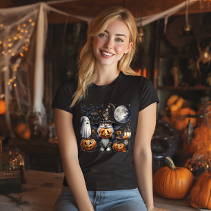 Halloween Jack-o'-lantern Gnome T Shirt