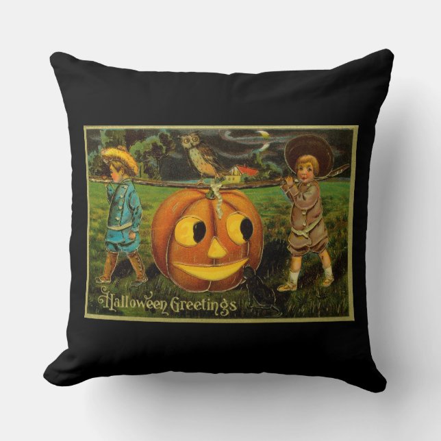 Halloween Jack-o-Lantern Harvest Night by Kids Kudde (Framsida)