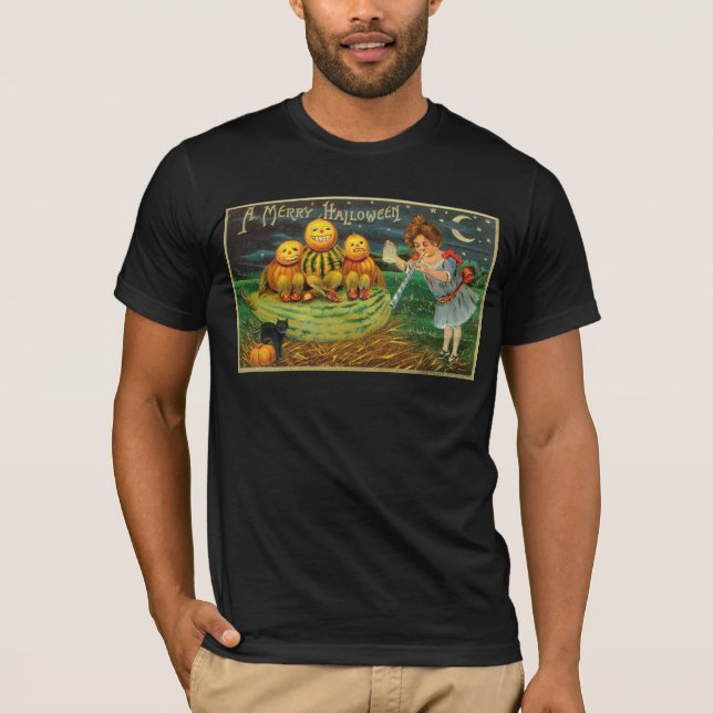 Halloween Jack-o-Lantern Harvest Night by Kids T Shirt (Framsida)