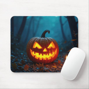 Halloween Jack-o-lantern i skogen Musmatta