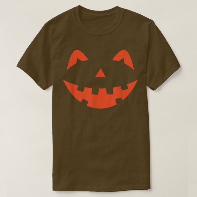 Halloween Jack O Lantern Jackolantern Cute Happy C T Shirt (Design framsida)