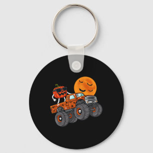 Halloween Jack o lantern Monster Lastbil Småbarn B Nyckelring