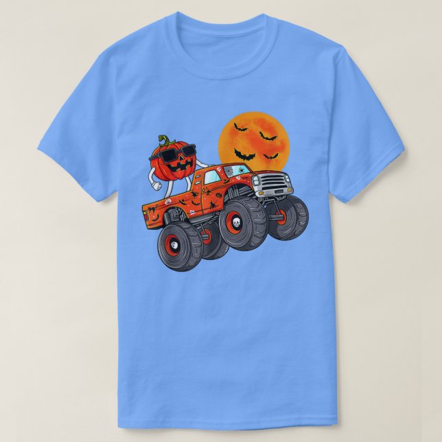 Halloween Jack o lantern Monster Lastbil Småbarn B T Shirt (Design framsida)