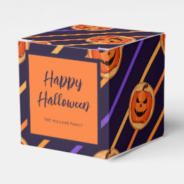 Halloween Jack-O-Lantern Navy Rand Presentaskar
