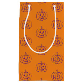 Halloween jack o lantern orange lila mönster